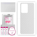 apgo Protective Skin Sticker for the back compatible with Vivo IQOO Z6 V2220A, Wrap Film, Foil, Vinyl - Pattern Transparent Carbon