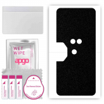 apgo Protective Skin Sticker for the back compatible with Lenovo Legion Duel, Wrap Film, Foil, Vinyl - Pattern Matte Black