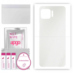 apgo Protective Skin Sticker for the back compatible with Motorola Moto G 5G Plus, Wrap Film, Foil, Vinyl - Pattern Matte Transparent