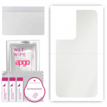 apgo Protective Skin Sticker for the back compatible with Samsung Galaxy S21 Ultra 5G, Wrap Film, Foil, Vinyl - Pattern Matte Transparent