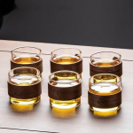 GIANXI kavos puodo &scaron;eimos stiklinis arbatinuko rinkinys permatomas stiklinis arbatinukas Kung Fu mažas arbatinukas Pyrex stiklo arbatos rinkinys gėlių arbatinukas