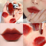 Ice Velvet Lip glaze waterproof lipstick Non-stick Cup Mist Face Matte Lip Mud Moisturizing and hydrating Lip balm Long-lasting setting Makeup
