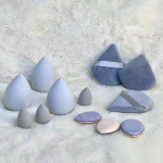 12 vnt Kosmetikos pūstų rinkinys Makeup Sponge Blender Beauty Egg Soft Foundation Kempinėlės Pudros Puff Women Smear Proof Makiažo priedai Grožio įrankiai pilka