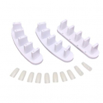 3x nagų akrilo pagrindo ekrano mokymo rėmeliai 10x netikrų nagų galiukų manikiūro įrankis violetinė