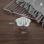 1 vnt. pudingo puodelio formos mini gofruotos keksiukų formelės nelipnios želė formos greitai įkaistančios aliuminio lydinio kepimo puodelio formelės