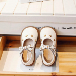 Sweet Kids Mary Jane Siuvinėjimo Gėlė Gėlė Vaiki&scaron;ka Oda Universali madinga Mergaitė Princesė Vienviečiai batai 21 smėlis