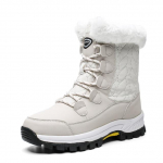 Women Shoes Warm Snow Boots Non -Slip Wear -Resistant Winter Women Boots High Gang Thick -Soled Comfortable Female Shoes 36