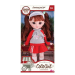 One&One Coco mergaitė Coco Lulu Treniruočių įvaizdis, sąnarinė lėlė, 34cm gray