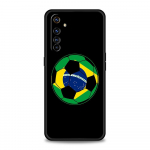 Brazilija Brazilijos vėliava Futbolas, skirtas Realme GT Neo 2 3 telefono dėklas Realme 9 8 5G 7 6 GT2 Pro Plus 9i 8i C21Y C3 C11 C25 C35 dangtelis Realme 6 Pro