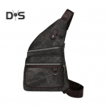 Krūtinės komplektas Dirbtinės odos Reguliuojamas dirželis Unisex pečių krep&scaron;ys Retro nuo vagystės kelios ki&scaron;enės Kelioninis krep&scaron;ys &scaron;oninis kryžminio kūno diržas kuprinė ruda