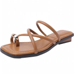 Moteri&scaron;kos &scaron;lepetės, vasariniai plok&scaron;čiakulniai romėni&scaron;ki batai žemakulniai sandalai, avalynė, 2024 m. Moterų gladiatorius atvirais pir&scaron;tais paplūdimio moterims 35 balta