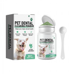 Dantų valymo milteliai &scaron;unims, dantų milteliai &scaron;unims, milteliai naminiams gyvūnėliams, &scaron;unų kvėpavimo gaiviklis, mažinantis apna&scaron;as ir dantų akmenis. One Size