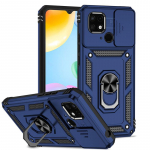 Skirtas &bdquo;Xiaomi Redmi 10C Case Slide Camera Armor&ldquo; magnetinio laikiklio žiedo telefono dėklas, skirtas Readmi Rdmi 10 C C10 Redmi10C 6.71 galinis dangtelis For Redmi 10C mėlyna