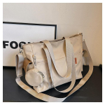 Lengvas, didelės talpos kelioninių krep&scaron;ių rinkinys su mini pinigine, vandeniui atspariu rankenos krep&scaron;iu Moteri&scaron;kas, paruo&scaron;tas studentų kuprinės, nailono krep&scaron;ys balta