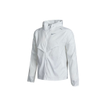 Nike Sportinio Treniruočių Bėgimo Striukė Su Gobtuvu Ir Apsauga Nuo Saulės Pavasariui Vyri&scaron;ka Striukė Balta CZ9071-100 XXL