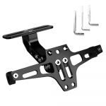 Galinio laikiklio rėmas aliuminio lydinio sparnų &scaron;alinimo rinkinys Reguliuojamas motociklo priedai Universalus motociklo galinio valstybinio numerio laikiklis raudona