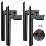 4 vnt. Baldų kojos Kavos staliuko kojos Metalinė baldų koja sofai Spintelė &Scaron;oninio montavimo stiliaus Baldų PASIDARYK PATS Pakaitinės kojos