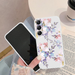 Gėlių ra&scaron;to mink&scaron;tas silikoninis dėklas, skirtas Xiaomi Redmi Note 13 Pro 13C Samsung A55 M35 S24 iPhone Huawei Honor Realme fotoaparato apsauginis dangtelis Samsung Galaxy S9 Plus