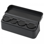 Automobilio tvarkyklės ritinėliai plastikiniai ki&scaron;eniniai teleskopiniai brūk&scaron;niai monetų dėklas, laikymo dėžutės laikiklis