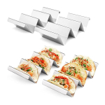 Tako laikiklis stovas Blynų stovas Nerūdijančio plieno Tortilijų tako padėklai Tako lėk&scaron;tės Ekspozicinis stovas Meksikieti&scaron;ko maisto stovas Virtuvės įrankiai