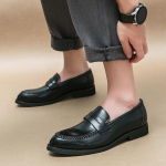 Prabangūs vyri&scaron;ki batai įsispiriami Laisvalaikio Italijos mink&scaron;ti vyri&scaron;ki mokasinai lauke Rankų darbo mokasinai Kvėpuojantys laiviniai batai vyrams Zapatos Hombre 6.5