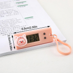 Ne&scaron;iojamas tylus skaitmeninis elektroninis laikrodis, skirtas studentų egzaminų studijų bibliotekai, mini ki&scaron;eninis laikrodis žalias ap&scaron;vietimas LCD ekranas