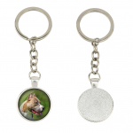 Pit Bull, American Pit Bull Terrier, Pitbull Terrier, APBT - keychain in a box, own photo, keychain pendant from Art-Dog brand sidabras
