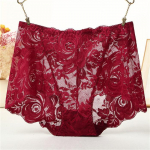 Moteri&scaron;ki apatiniai Sexy Lace Be Trace Hip High Liemens Moteri&scaron;ki trikampiai apatiniai medvilniniai kulk&scaron;nys Patogios kelnaitės didelio dydžio 4XL