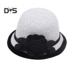 Moterų Retro Beanie 3D Gėlių Dekoras Kupolas Kontrastinga Spalva Trumpas Kra&scaron;tas &Scaron;altas Oras &Scaron;iluminė kepurė Pažintys Pirkinių Vakarėlio galvos apdangalai juoda