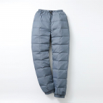 Didelio dydžio moteri&scaron;kos vyri&scaron;kos kelnės žieminės auk&scaron;tu juosmeniu baltos antienos pūkinės &scaron;iltos tiesios moteri&scaron;kos laisvalaikio kelnės 2XL mėlyna