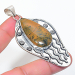 Natural Sonora Sunrise Gemstone 925 Sterling Silver Jewelry Pendant 3.03 m8o57