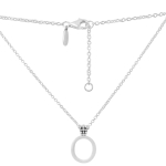 Sidabrinė grandinėlė su cirkoniais, gaminio svoris 6,13 g (2160151) 45-50cm balta