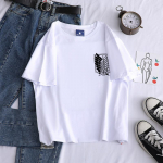 Ataka prie&scaron; Titanus Logotipo Spaudos Saldainių Spalvos Medvilniniai Mar&scaron;kinėliai M