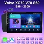 2 DIN Android Carplay automobilio radijas, skirtas Volvo XC70 V70 S60 1998&ndash;2009 m. Multimedijos grotuvo galvos blokas Stereo GPS navigacija BT WIFI 2+32GB 2+32GB