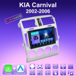 2 DIN Android Carplay Automobilinis Radijas KIA Carnival 2002-2006 Multimedijos Grotuvas Pagrindinis Įrenginys Stereo GPS Navigacija BT WIFI 4+64GB 4+64GB