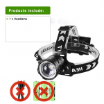 10000LM Galingiausias priekinis žibintas 18650 įkraunamas didelės galios LED priekinis žibintas žvejybos galvutės žibintuvėlio ap&scaron;vietimas 12 valandų ypač ry&scaron;kus galvos žibintas A-Without battery