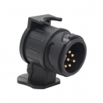 13 kontaktų prie 7 kontaktų priekabos adapterio vilkimo adapteris &ndash; lengvas ir patikimas priekabos prijungimas juoda