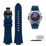 Klasikinis i&scaron;gaubtas silikoninis laikrodžio dirželis, skirtas Casio G-SHOCK Steel Heart GST-B400, vyri&scaron;kas sportinis vandeniui atsparus guminis dirželis, apyrankės priedai GST-B400