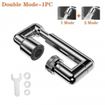 1 vnt. Naujas patobulintas 1440 &deg; mai&scaron;ytuvo ilgintuvas Teleskopinis universalus mechaninis mai&scaron;ytuvas aeratoriaus mai&scaron;ytuvo priedas Double Mode