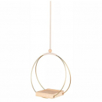 Kabantis augalų stovas Daugiafunkcis gėlių vazonų laikiklis su mediniu pagrindu patalpose taupantis augalų laikiklis auksinė