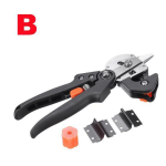 Daugiafunkcis skiepijimo žirklinis vaismedžių skiepijimo įrankis &scaron;akų pjoviklis skiepijimo juosta Sodo įrankiai Type-B juoda