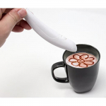 Elektrinis pie&scaron;tukas Latte Art - Konditerijos įrankiai - Baltas - 5 spalvos - Kavos dekoravimas - Tortų skulptūra