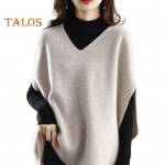 Moteri&scaron;ka mezgimo liemenė V formos i&scaron;kirpte be rankovių mezgimo vir&scaron;utinės dalies vienspalviai laisvai prigludę kvėpuojantys laisvalaikio mezginiai Kasdienis drabužis vyno raudonos spalvos