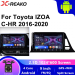 Android 12 automobilio radijas, skirtas Toyota CHR C-HR 2016 2017 2018 2019 2020 GPS daugialypės terpės vaizdo grotuvas Auto Stereo Carplay DVD 4 core 1GB+32GB carplay