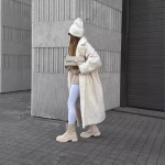 Merino vilnos ilgas paltas moterims rudeniui žiemai storas &scaron;iltas atlapas vienas užsegimas moteri&scaron;kas vir&scaron;utinis drabužis nauja mada laisvas ki&scaron;enės moteri&scaron;kas vir&scaron;utinis drabužis S balta