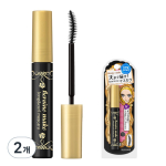 Kiss Me Heroine Make Long & Curl Mascara P 6g, deep black, 2 pcs. beige