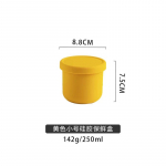 Silikoninė pietų dėžutė Daržovės Vaisiai Salotos &Scaron;viežumo i&scaron;laikymo indas su dangteliu Sandarus Apsaugotas nuo pratekėjimo Kempingas Piknikas Maisto laikymo dėžutė Bento 250ml žalia