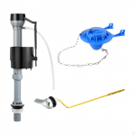 Easy to Install Toilet Tank Fitting Kit for Replacing Side Entry Tanks Blue T4201
