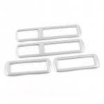 ABS Carbon automobilio vidinio stogo ventiliacijos rėmo dangčio apdailos lipduko priedai, skirti Toyota Highlander XU70 2020 2024 2024 2024 hibridui sidabras