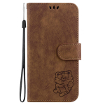 Retro Lovely Tiger odinis dėklas, skirtas Realme GT6 Realme C61 C67 C55 C53 C63 C31 C33 Laikiklis piniginės kortelių lizdų knygos dangtelis, skirtas Narzo N55 N53 50A dėklui Realme C1 rožinė